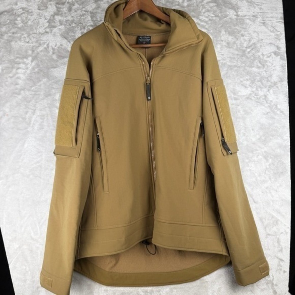 BEYOND – L5 PCU Cold Fusion Softshell Jacket Coyote Brown Tactical Hooded Mens L - Picture 13 of 13